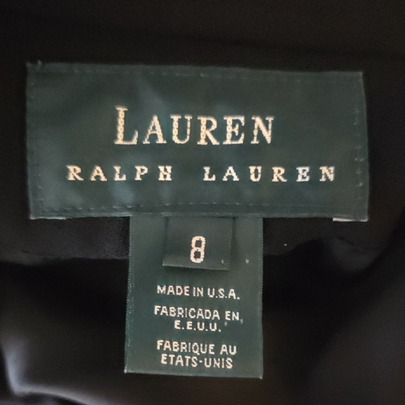 Lauren Ralph Lauren Black and Gold Double-Breasted Blazer - Picture 6 of 6